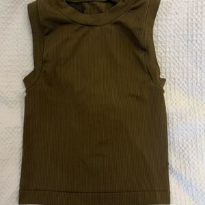 Athleta Kids Olive Tank Top